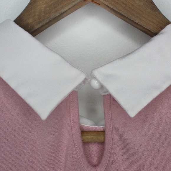 Misia Pink Beaded Embellished Collar Preowned Large - Picture 6 of 9